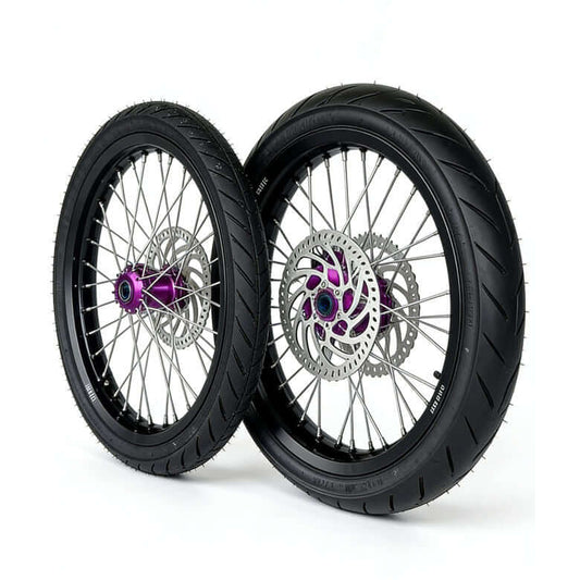 CUSTOMIZABLE MXR Supermoto Wheels featuring advanced design for electric motorcycles, enhancing performance and handling.
