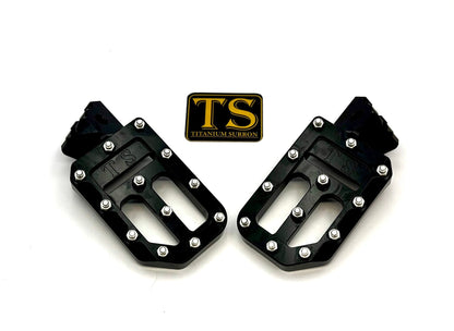 TS Custom Foot Pegs w/ Titanium Grips for Talaria and Altis