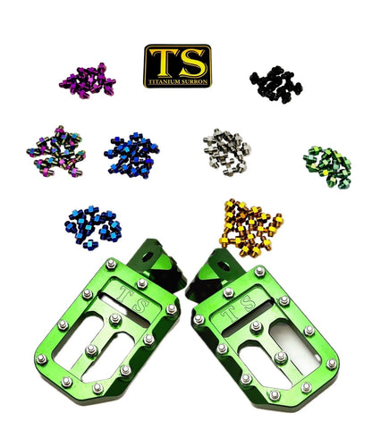 TS Custom Foot Pegs w/ Titanium Grips for Talaria and Altis
